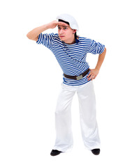 young dancer dressed as a sailor posing