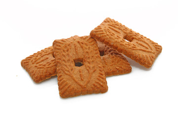 Speculoos sur fond blanc