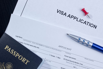 Visa Application - obrazy, fototapety, plakaty