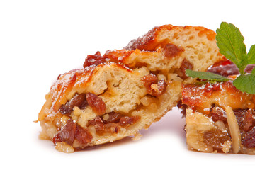 Braided Bread with raisins and apples