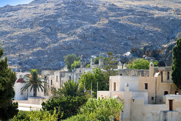 Naklejka premium Preveli monastery at Crete island in Greece