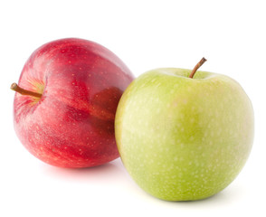 Red and green apple