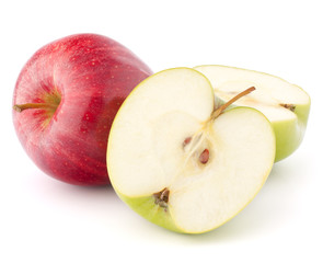 Red and green apple