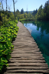 passerella sul lago - Parco Nazionale di Plitvice