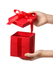 Red Holiday Gift Box