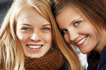 portrait of two young women