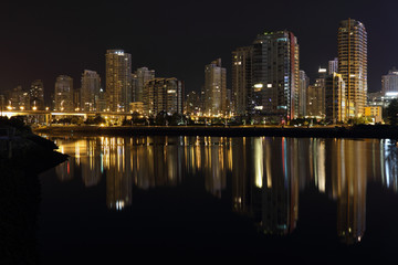 Yaletown Night Reflections, Vancouver