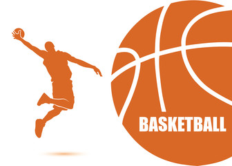 Basketball background - vector illustration