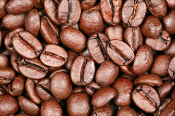 Kaffeebohnen als Hintergrund