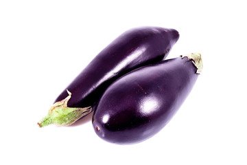 two eggplants