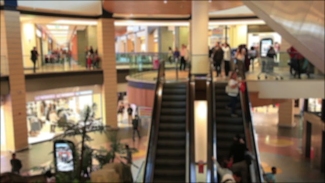 time lapse people in the mall, de focus shoot