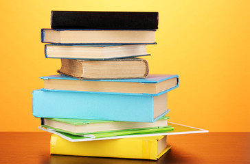 Stack of interesting books and magazines