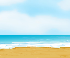 an ocean and a beach
