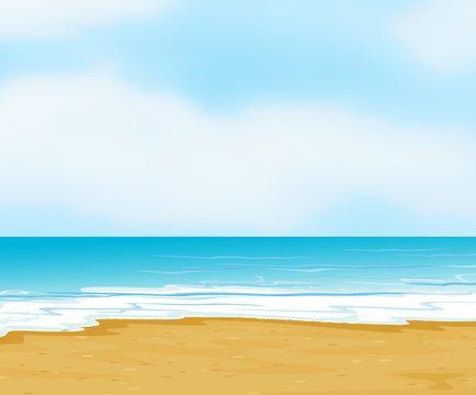 an ocean and a beach