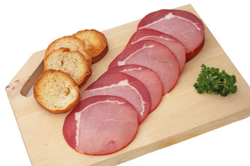 Du bacon  et des toasts