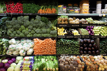 Vegetables in the supermarket