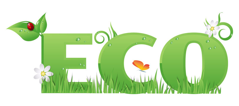 Eco sign/text