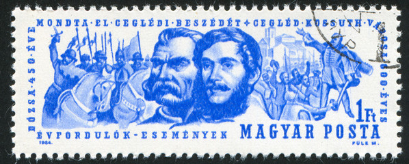 Lajos Kossuth and Gyorgy Dozsa
