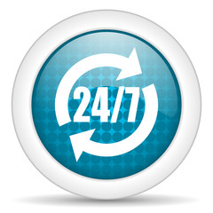 24/7 service icon