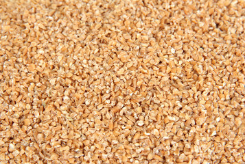 Wheat bran texture of close up