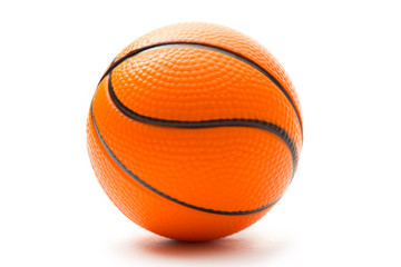 Basketball on white background