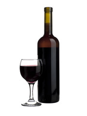 glass and wine
