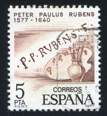 Rubens signature and palette