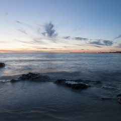 Obraz premium beautiful sunset on the beach