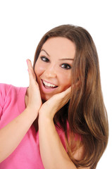 Fototapeta premium Isolated casual woman