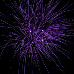 Obraz premium Outbreaks of fireworks