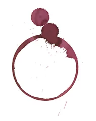 Papier Peint photo autocollant Vin wine glass stain