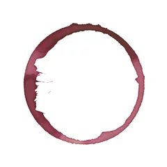 Cercles muraux Vin wine glass stain