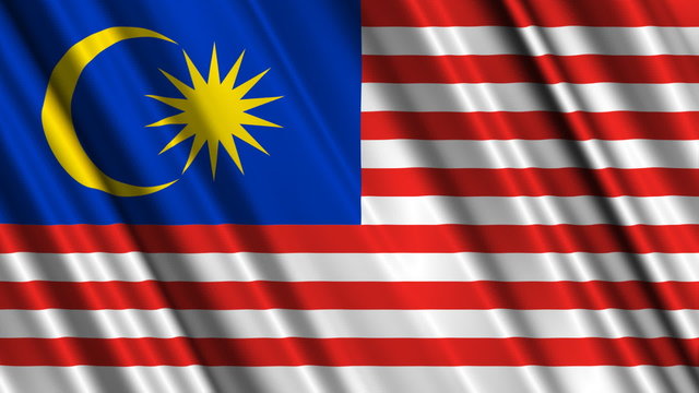 Malaysia Flag looping animation