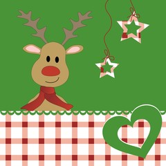 Waldweihnacht mit Rentier