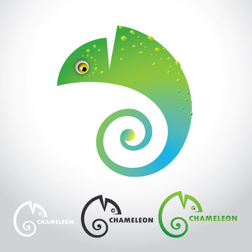 Chameleon - vector illustration