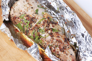 Grilled pork tenderloin