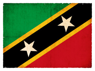 Grunge-Flagge Saint Kitts and Nevis