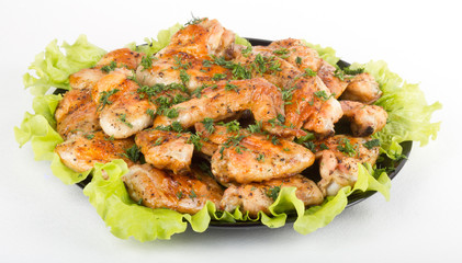 Roasted chicken wings