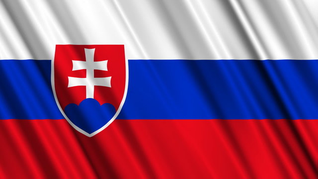 Slovakia Flag looping animation