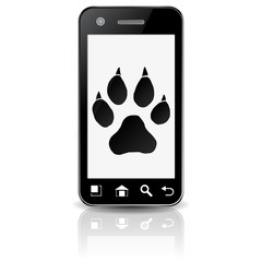 SMARTPHONE PAW PRINT