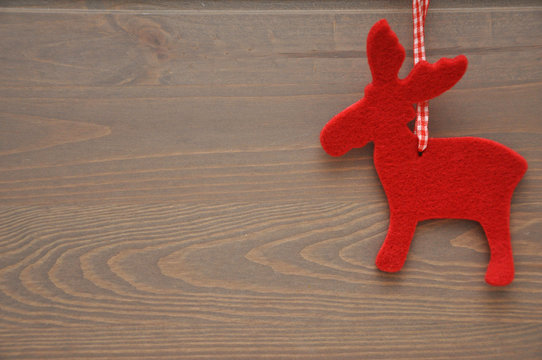 Weihnachtlicher Hintergrund mit Elch