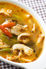 Chicken tom yum as Thai delicious food