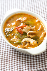 Chicken tom yum as Thai delicious food