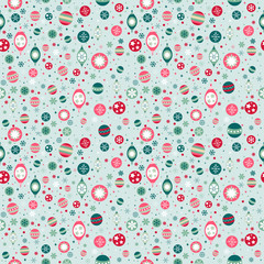 Beautiful design Christmas seamless pattern with xmas toys