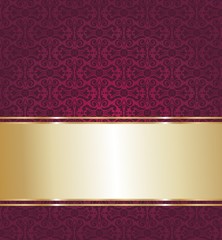 red and gold luxury vintage wallpaper background