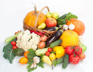 Assortment of exotic fruit