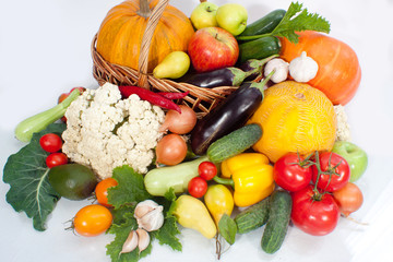Assortment of exotic fruit