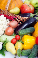 Assortment of exotic fruit