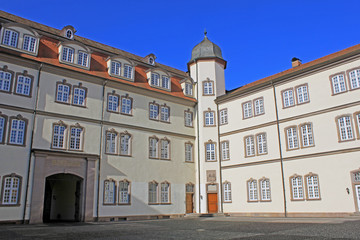Obraz premium Innenhof Landgrafenschloss Rotenburg/Fulda (1470, Hessen)