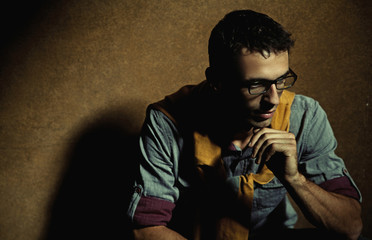 Portrait of handsome man